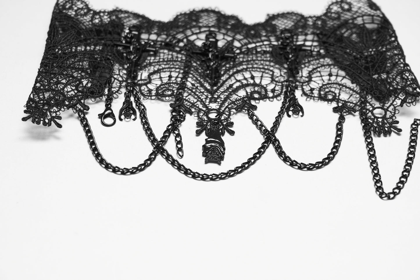 Punk Rave Goth Bat Vintage Necklace
