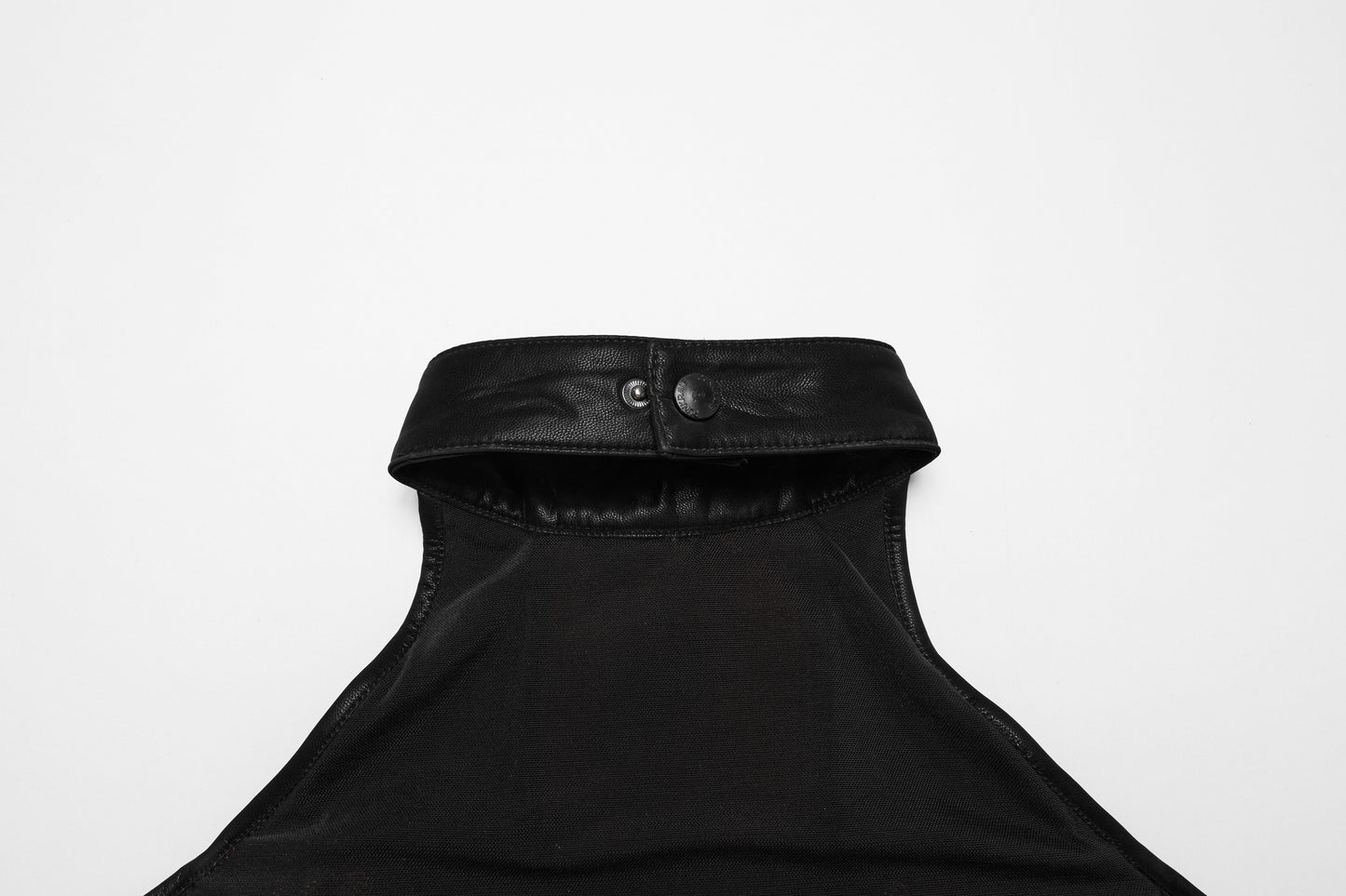 Punk Rave Valora Cross Fur Halter Top In Crimson