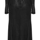 Punk Rave Seraphine Spinal Lace Panel Maxi Dress In Black