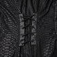Punk Rave Seraphine Spinal Lace Panel Maxi Dress In Black