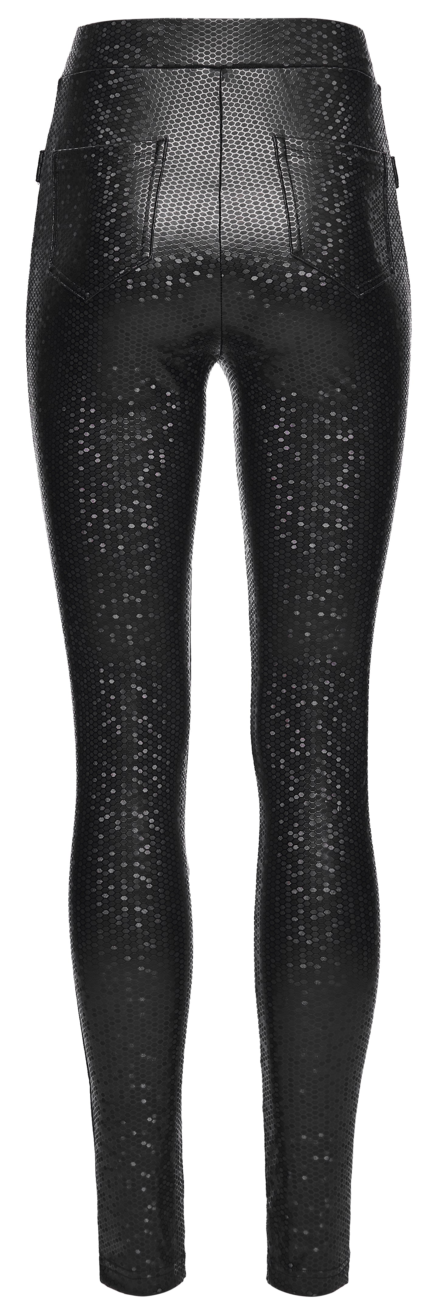 Punk Rave Ravenna Leggings in Black Prism Finish