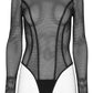 Punk Rave Cyberpunk Armor Mesh Bodysuit