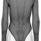 Punk Rave Cyberpunk Armor Mesh Bodysuit