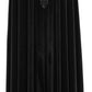 Punk Rave Goth Velvet Women's Long Cloak in Black