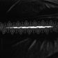 Punk Rave Goth Velvet Women's Long Cloak in Black