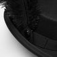 Punk Rave Goth Feather Formal Hat, Gothic Retro-Style