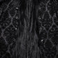 Punk Rave Morrigan Goth Gorgeous Jacquard Hooded Coat in Black