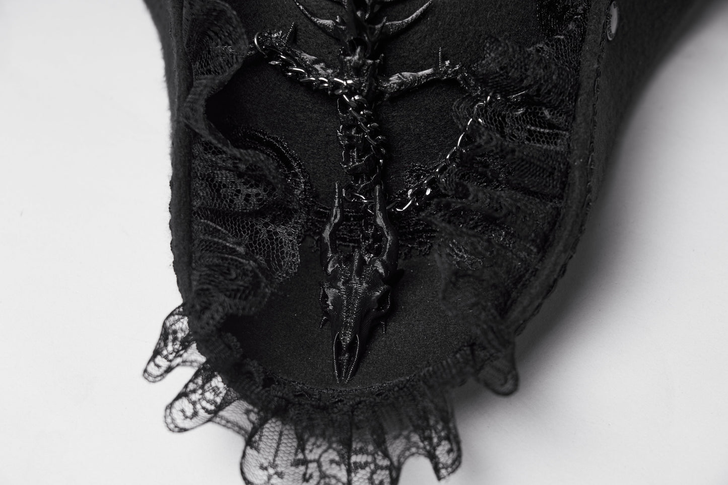 Punk Rave Goth Imprisoned Beast Bone Pirate Hat