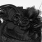Punk Rave Goth Rose Ribbon Vintage Formal Hat