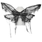 Punk Rave Morrigan Gothic Butterfly Costume Wings in Black