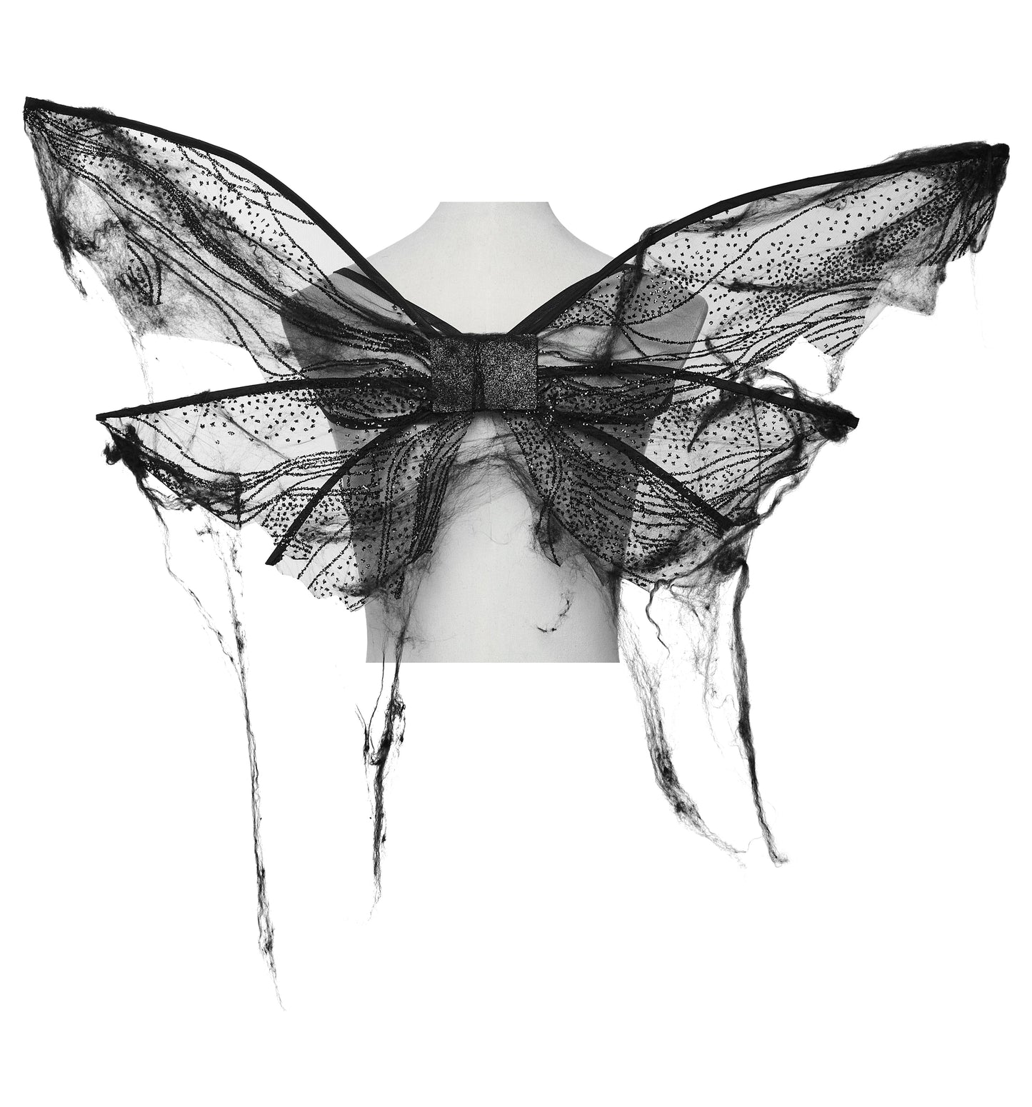 Punk Rave Morrigan Gothic Butterfly Costume Wings in Black