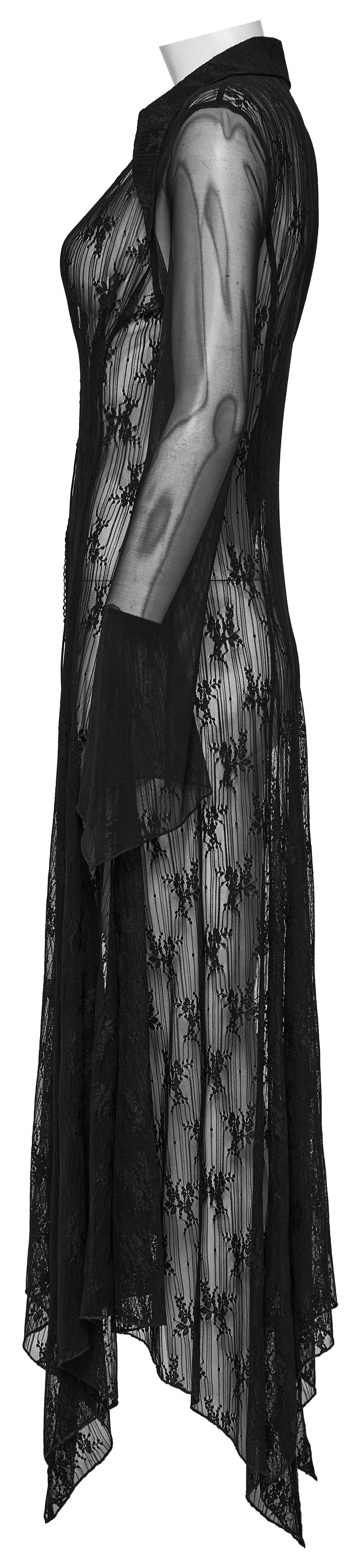 Punk Rave Tau Lace Long Cardigan