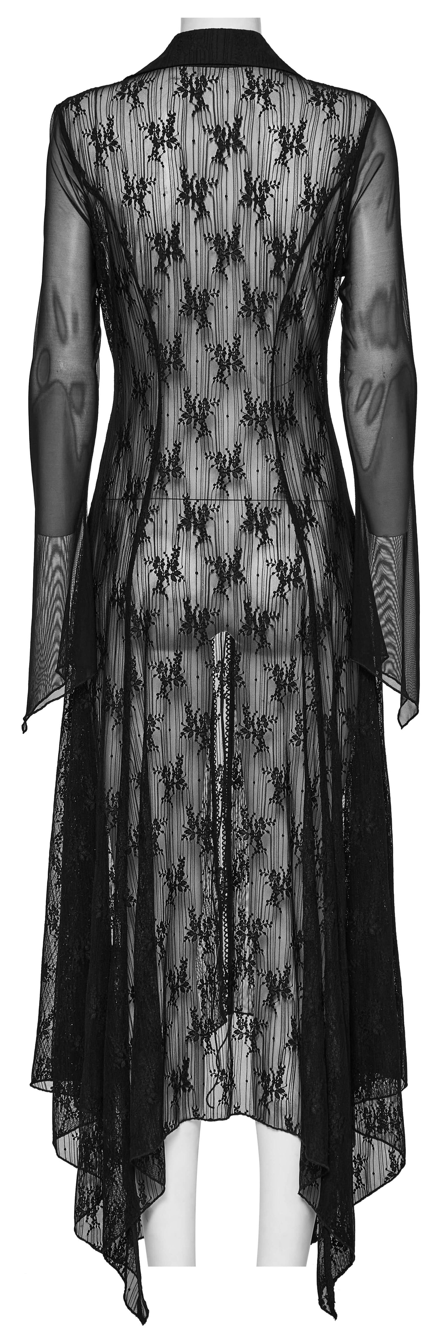 Punk Rave Tau Lace Long Cardigan