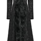 Punk Rave Goth Gorgeous Plush Coat in Black
