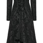 Punk Rave Goth Gorgeous Plush Coat in Black