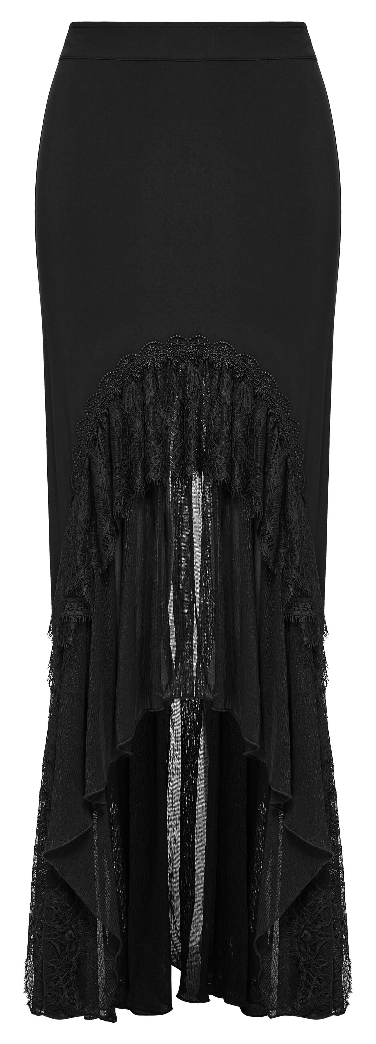 Punk Rave Blossom Knitted Asymmetrical Skirt