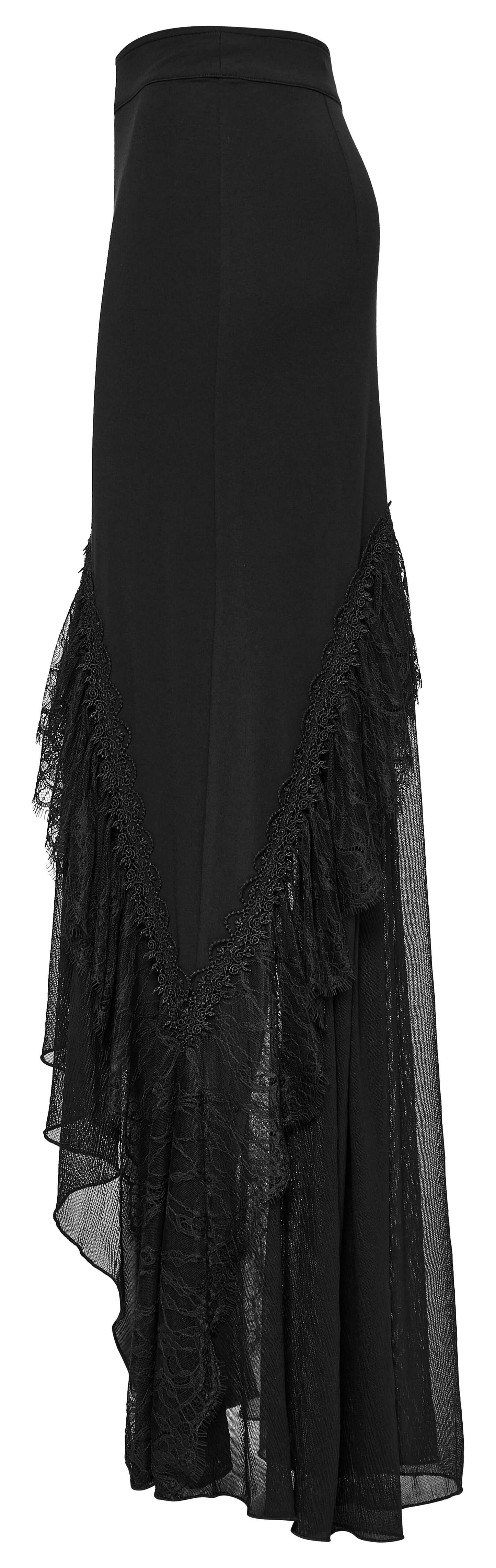 Punk Rave Blossom Knitted Asymmetrical Skirt