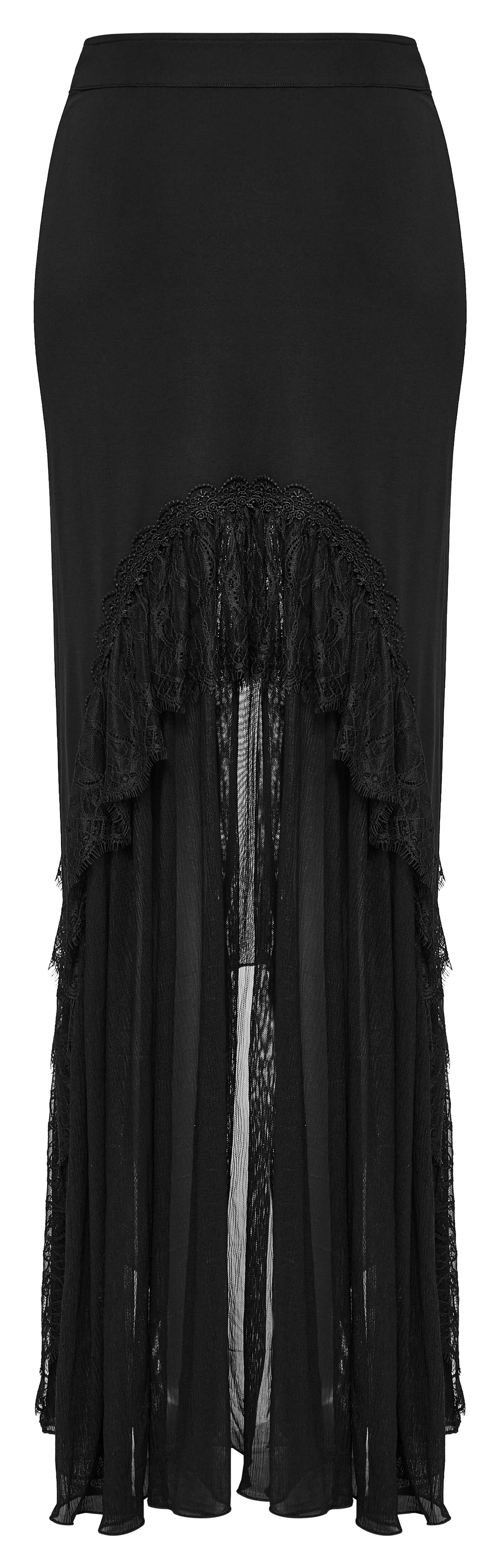 Punk Rave Blossom Knitted Asymmetrical Skirt