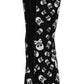 Punk Rave Nulia Spliced Velvet Flared Trousers with Skull Print