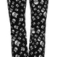 Punk Rave Nulia Spliced Velvet Flared Trousers with Skull Print
