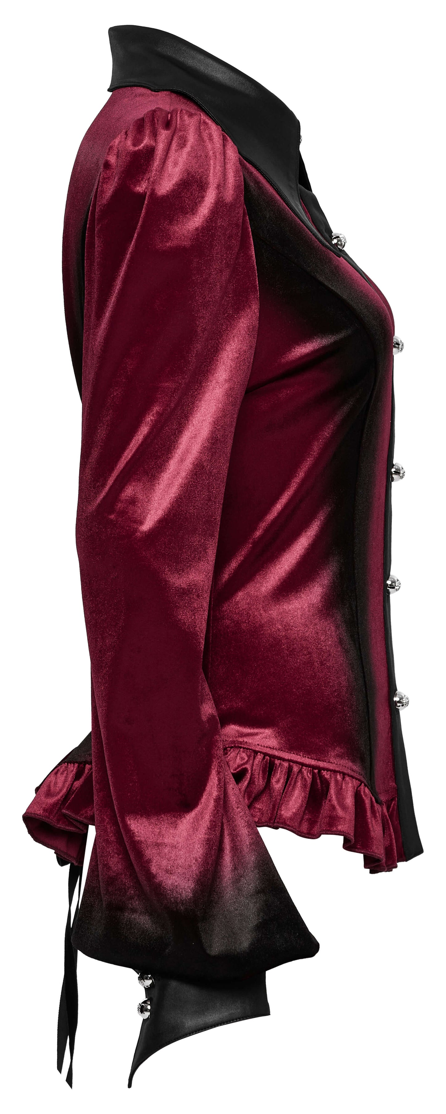 Punk Rave Fawn Gradient Printed Shirt in Red