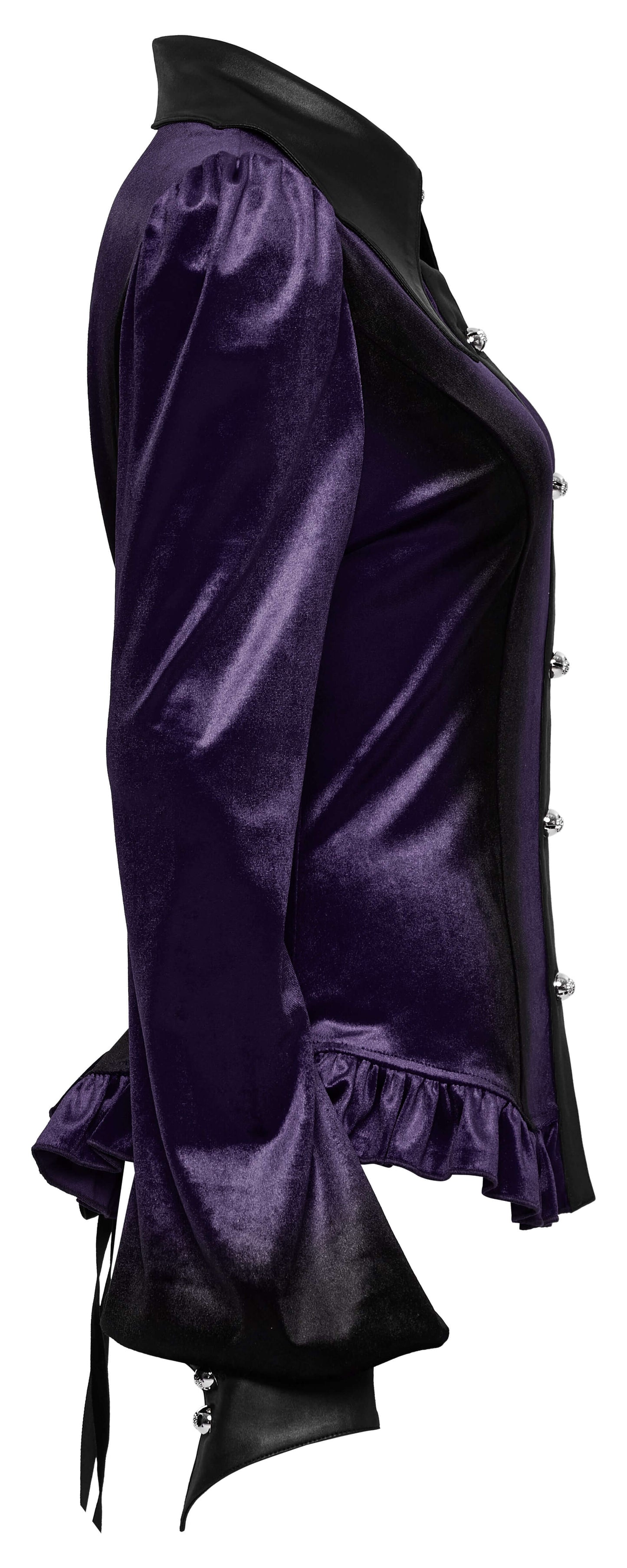 Punk Rave Fawn Gradient Printed Shirt in Violet