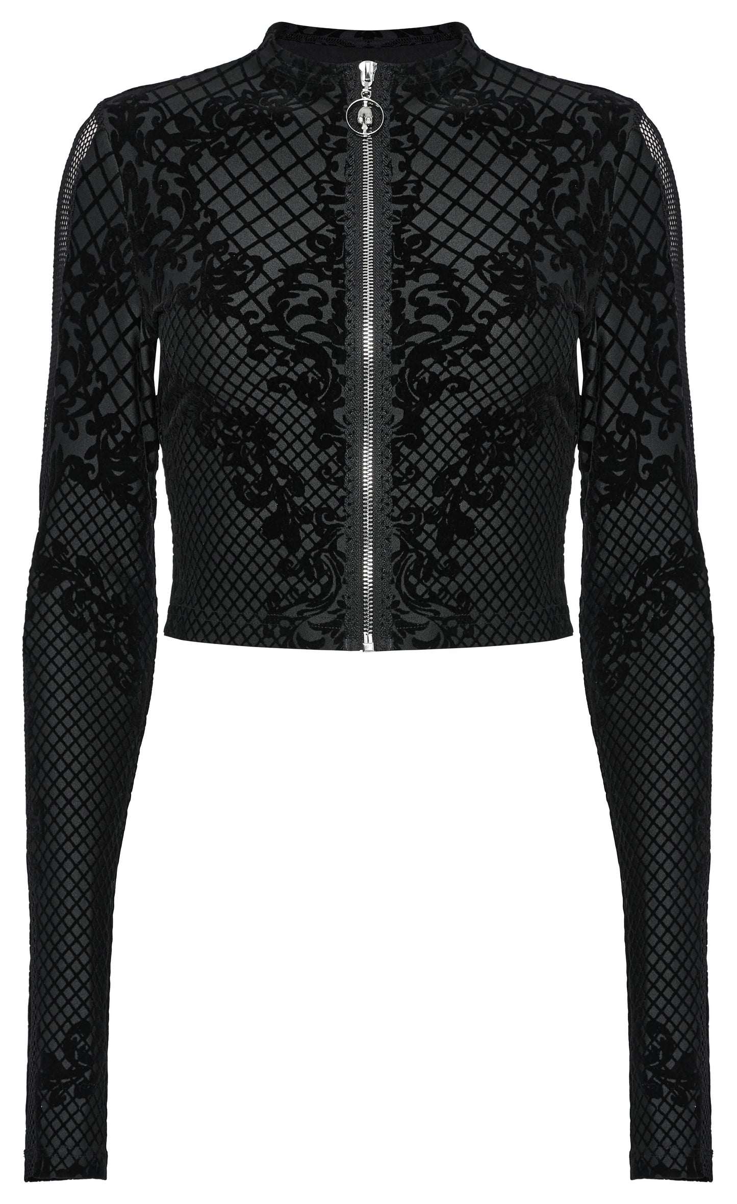 Punk Rave Enya Printed Cropped Jacket