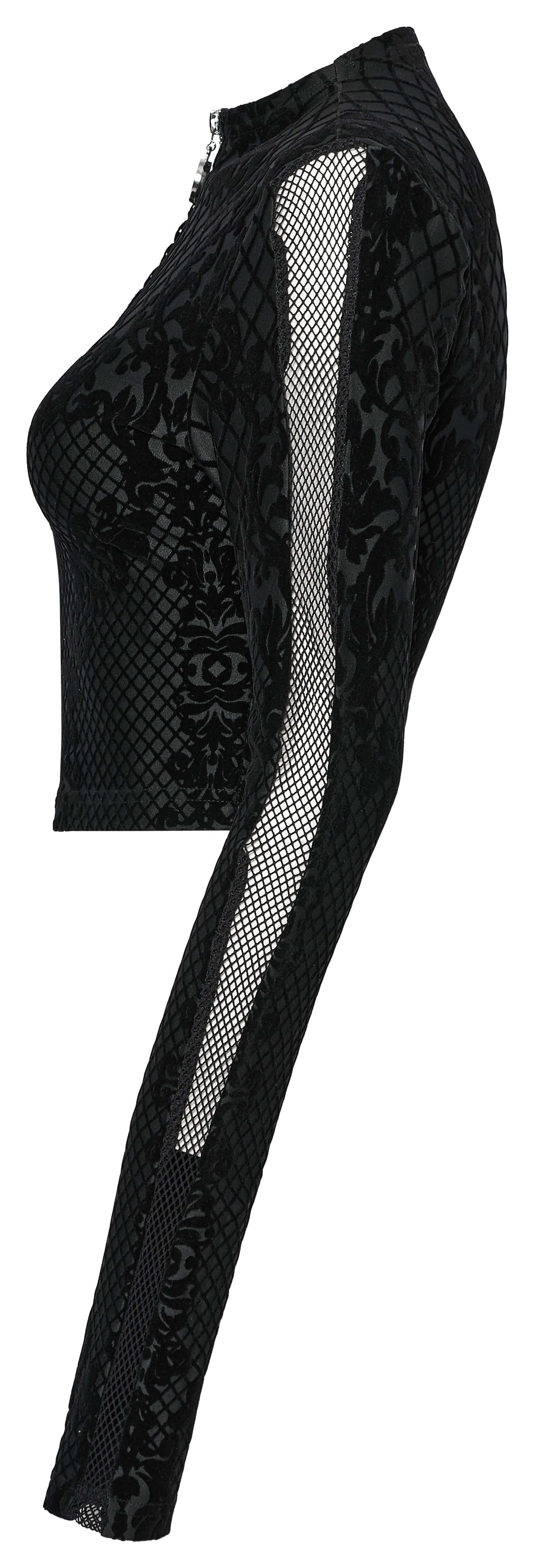 Punk Rave Enya Printed Cropped Jacket