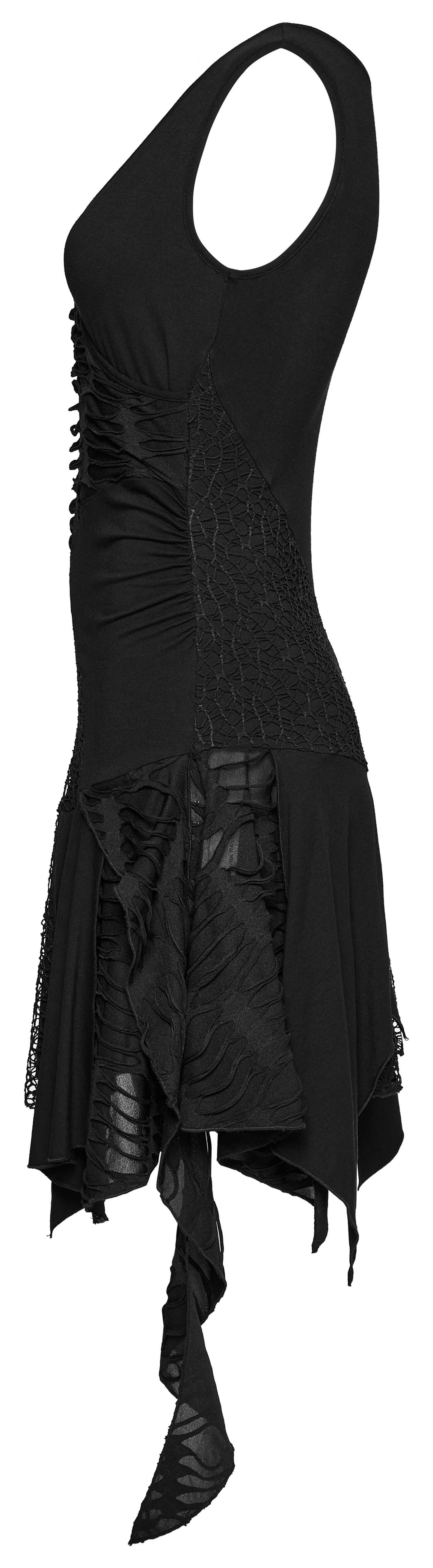 Punk Rave Calista Elegant Sleeveless Dress in Black