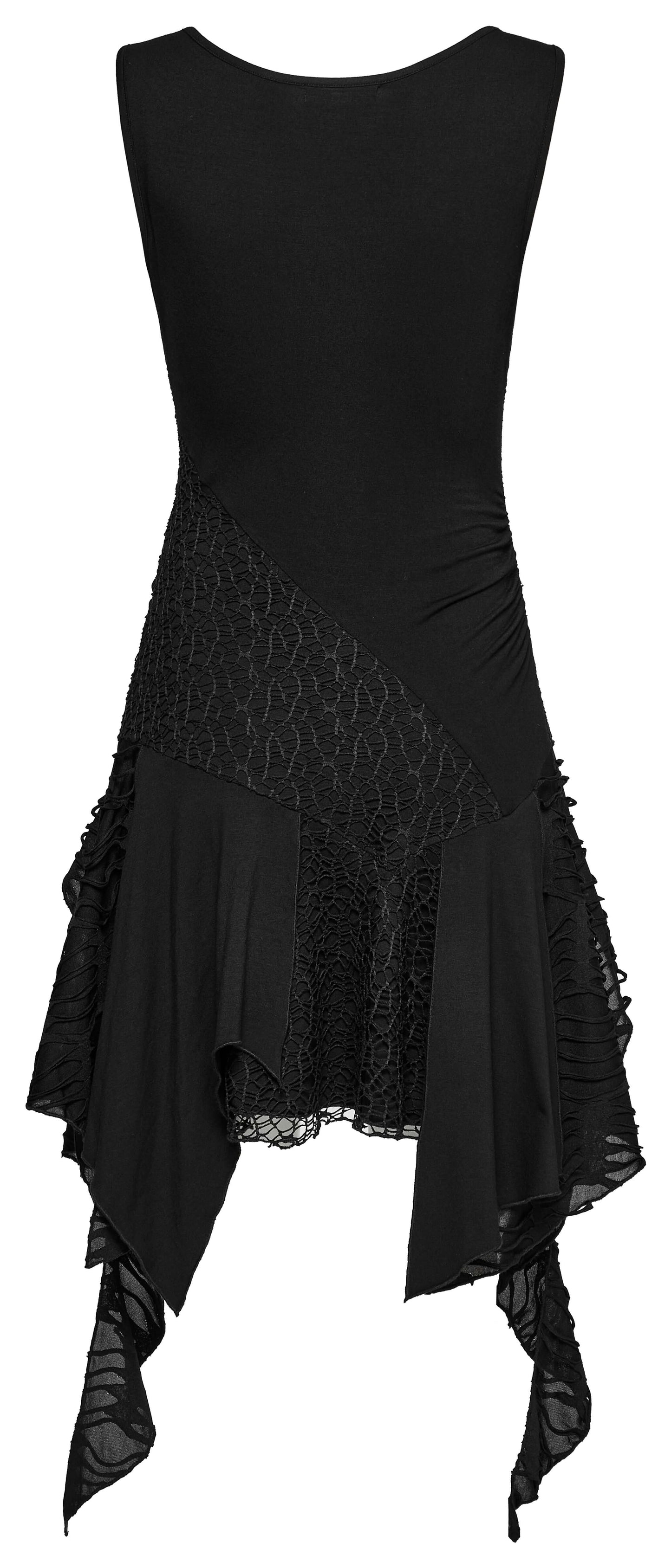Punk Rave Calista Elegant Sleeveless Dress in Black
