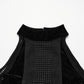 Punk Rave Selene Velvet Mesh High Slit Goth Dress In Black