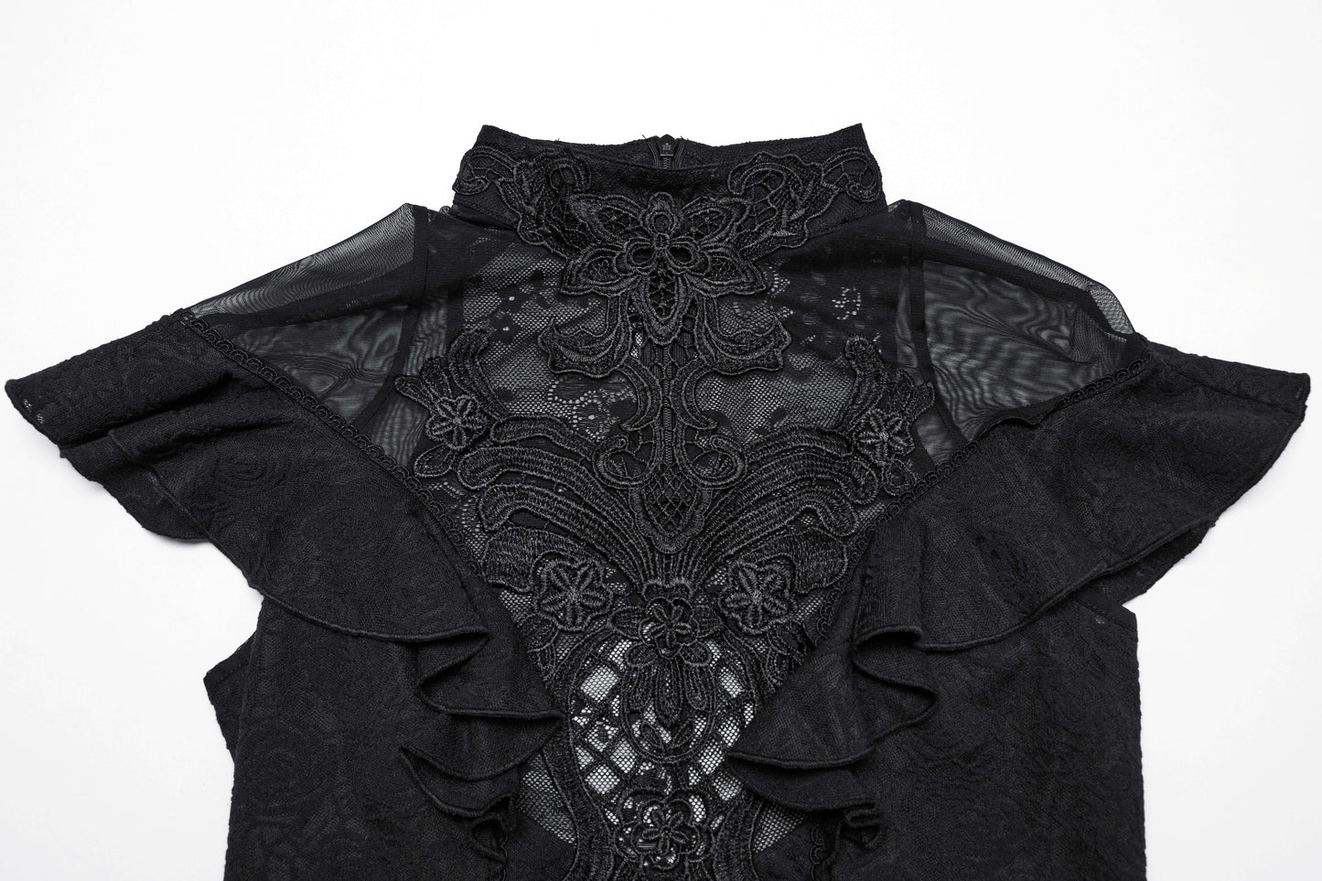 Punk Rave Gothic Applique Top