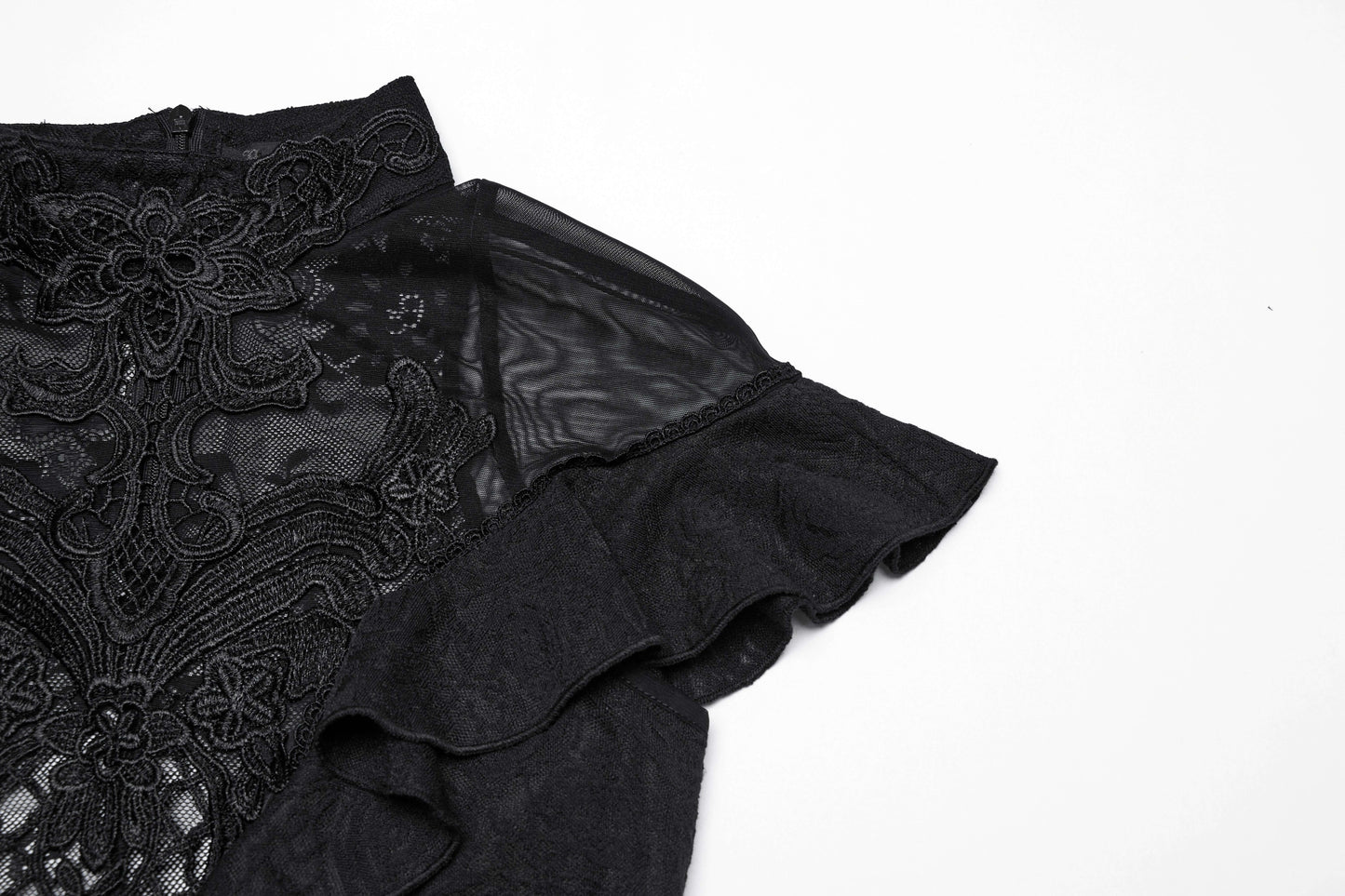 Punk Rave Gothic Applique Top