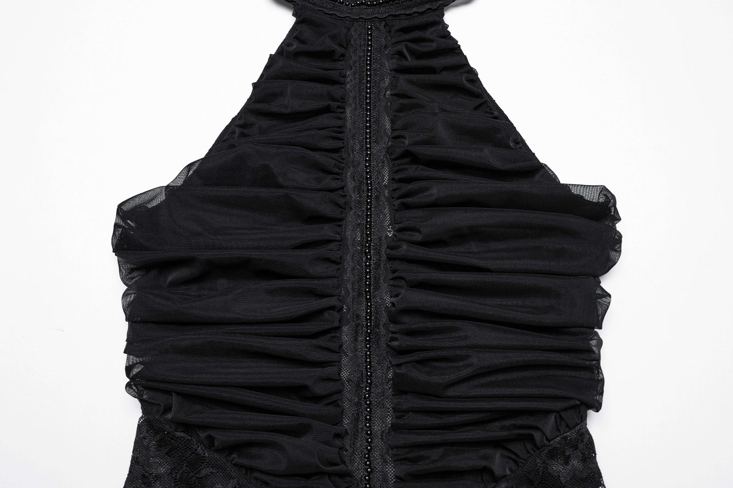 Punk Rave Kalliope Pleated Halter Neck Top