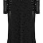 Punk Rave Seraphine Spinal Lace Panel Maxi Dress In Black