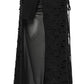 Punk Rave Seraphine Spinal Lace Panel Maxi Dress In Black
