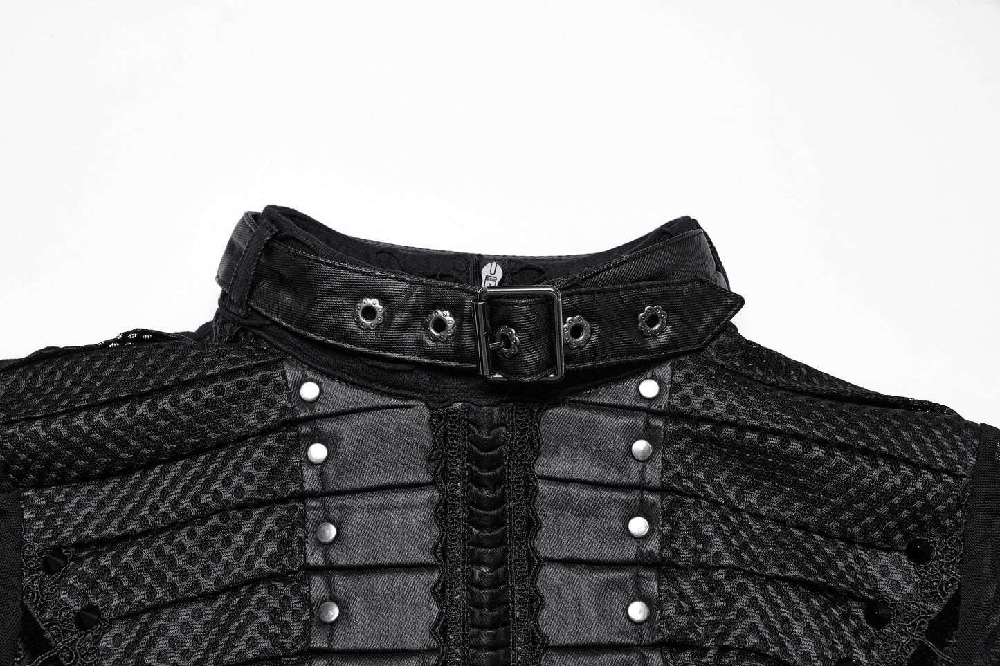 Punk Rave Seraphine Spinal Lace Panel Maxi Dress In Black