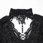 Punk Rave Bexley Lace-Collar Shirt