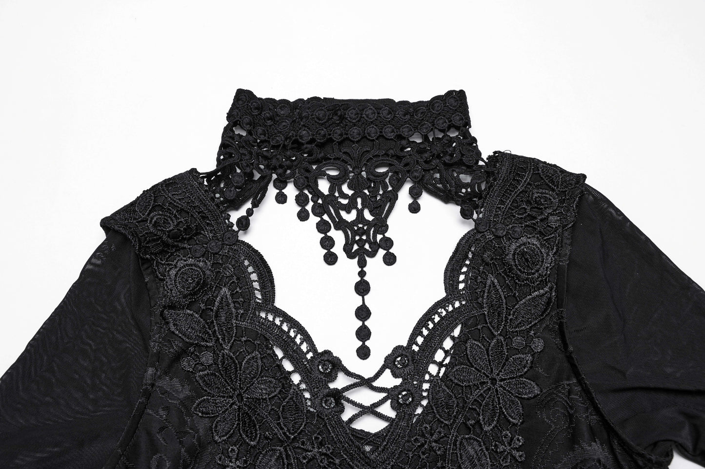 Punk Rave Bexley Lace-Collar Shirt