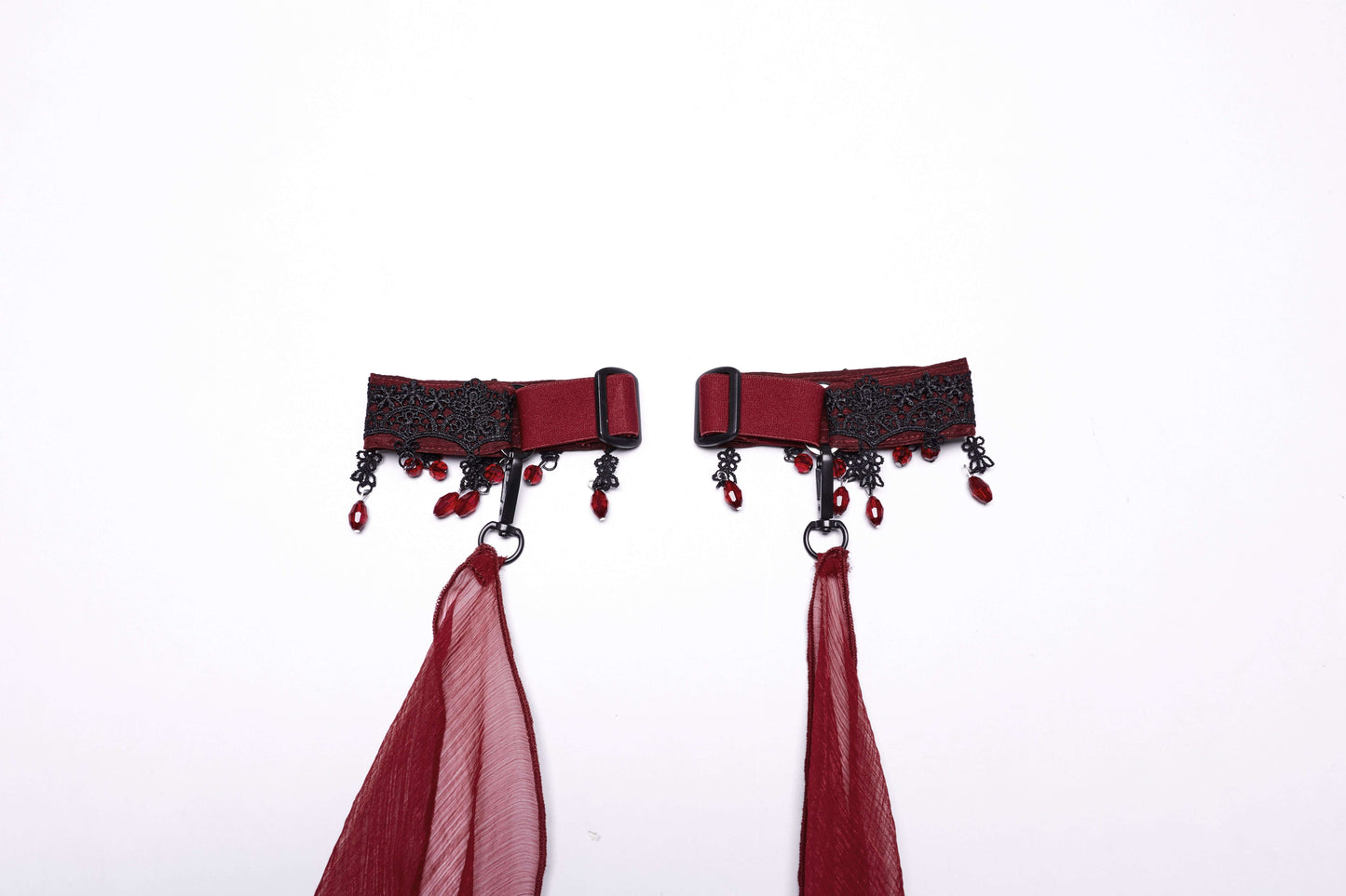 Punk Rave Dark Night Women's Vampire Cloak in Red