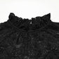 Punk Rave Calantha Lace T-Shirt in Black