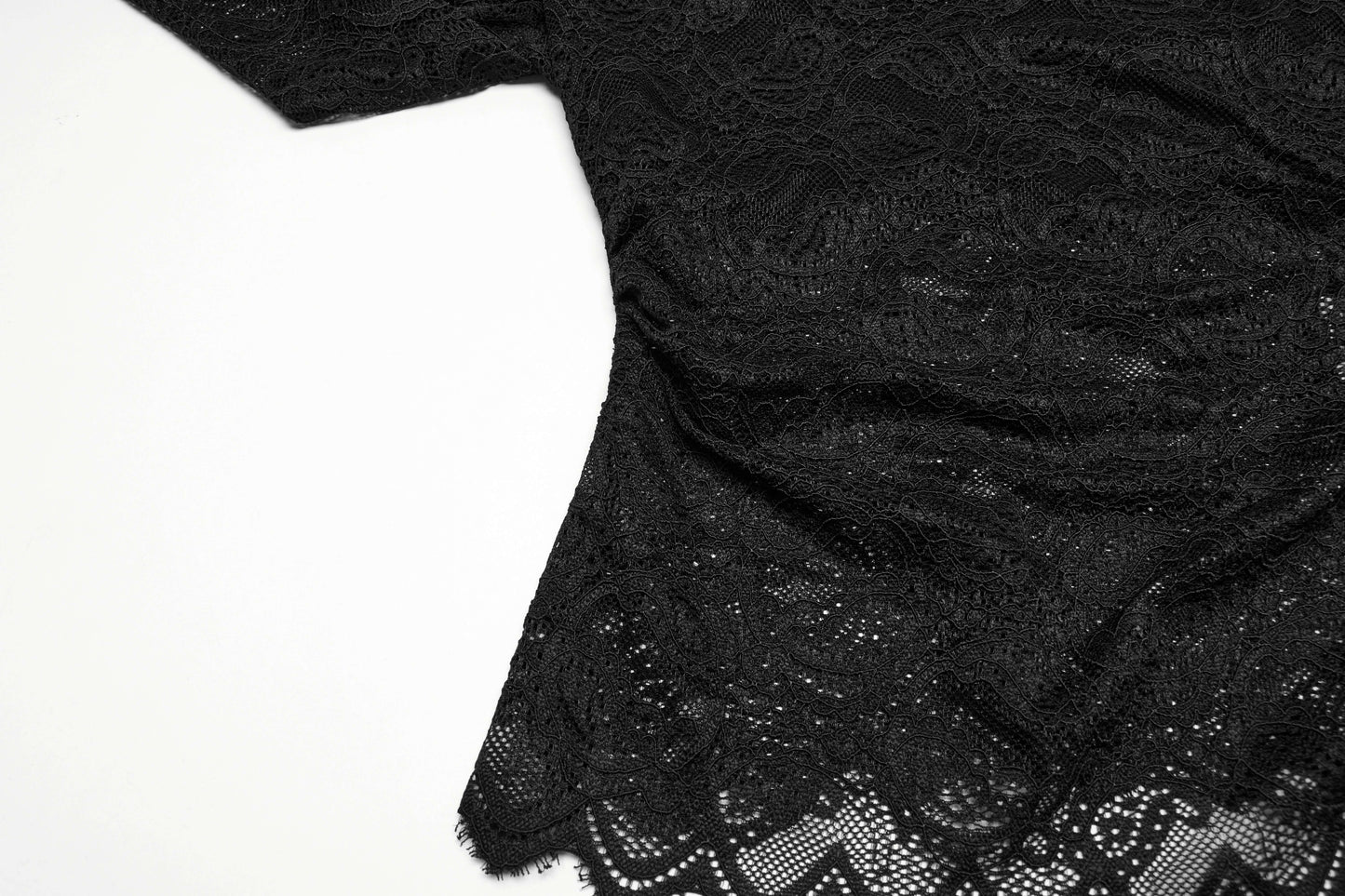 Punk Rave Calantha Lace T-Shirt in Black
