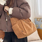 Thick Corduroy Cross Body Handbag