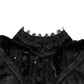 Punk Rave Elysia Velvet Ruffle Goth Shawl In Black