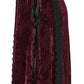 Punk Rave Vivienne Velvet Lace-Panel Goth Slip Dress In Burgundy