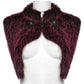 Punk Rave Lilith Gradient Devil Fur Shawl in Crimson