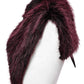 Punk Rave Lilith Gradient Devil Fur Shawl in Crimson