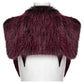 Punk Rave Lilith Gradient Devil Fur Shawl in Crimson