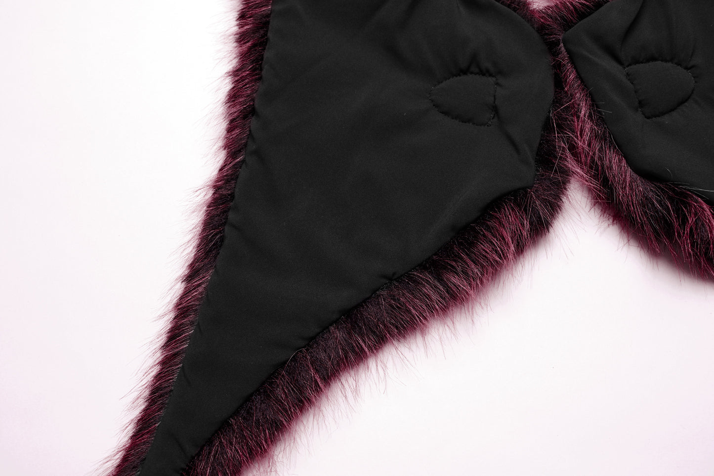 Punk Rave Lilith Gradient Devil Fur Shawl in Crimson