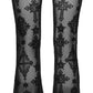 Punk Rave Seraphina Cross Flocking Flare Pants